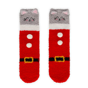 Meias antiderrapantes Legami Kitty de Natal – Adulto 35–42 – fotografia oficial Legami