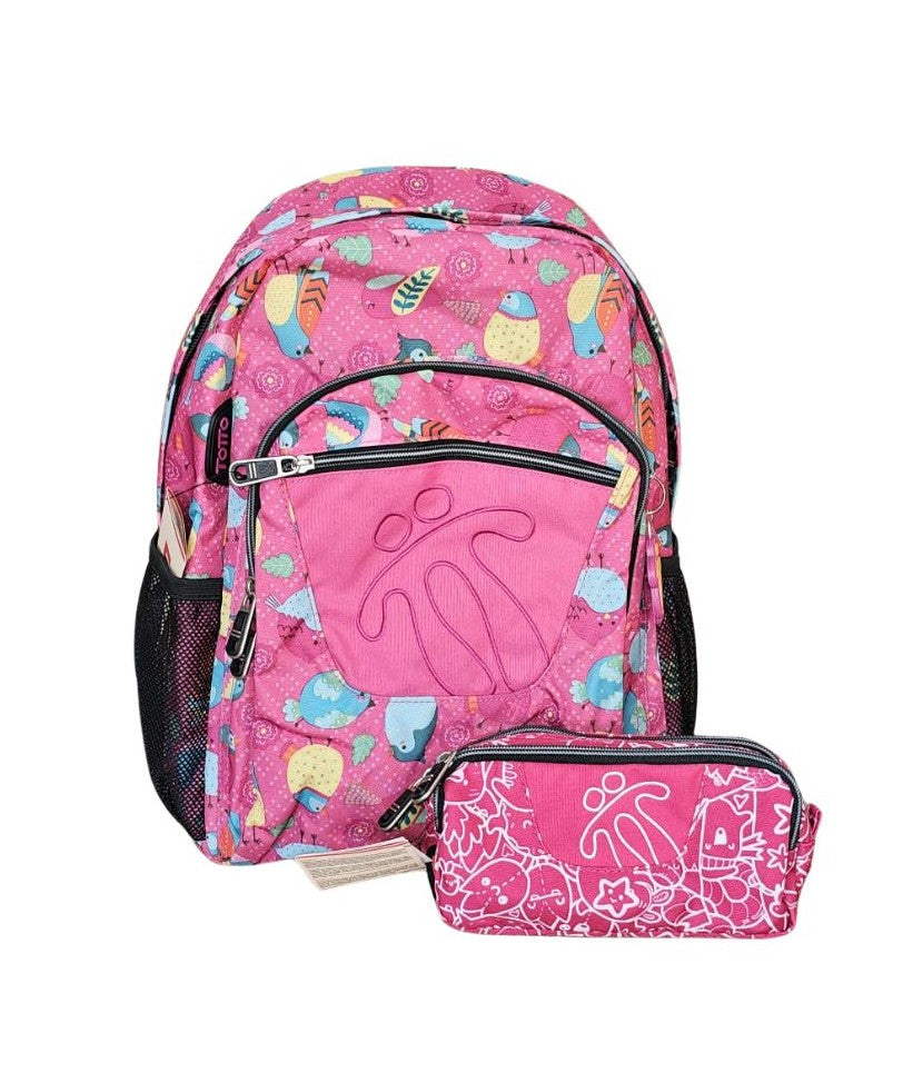 Mochila e estojo duplo TOTTO Acuarela 1IF