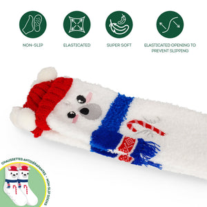 Meias antiderrapantes Legami Urso Polar de Natal – Criança 26–34