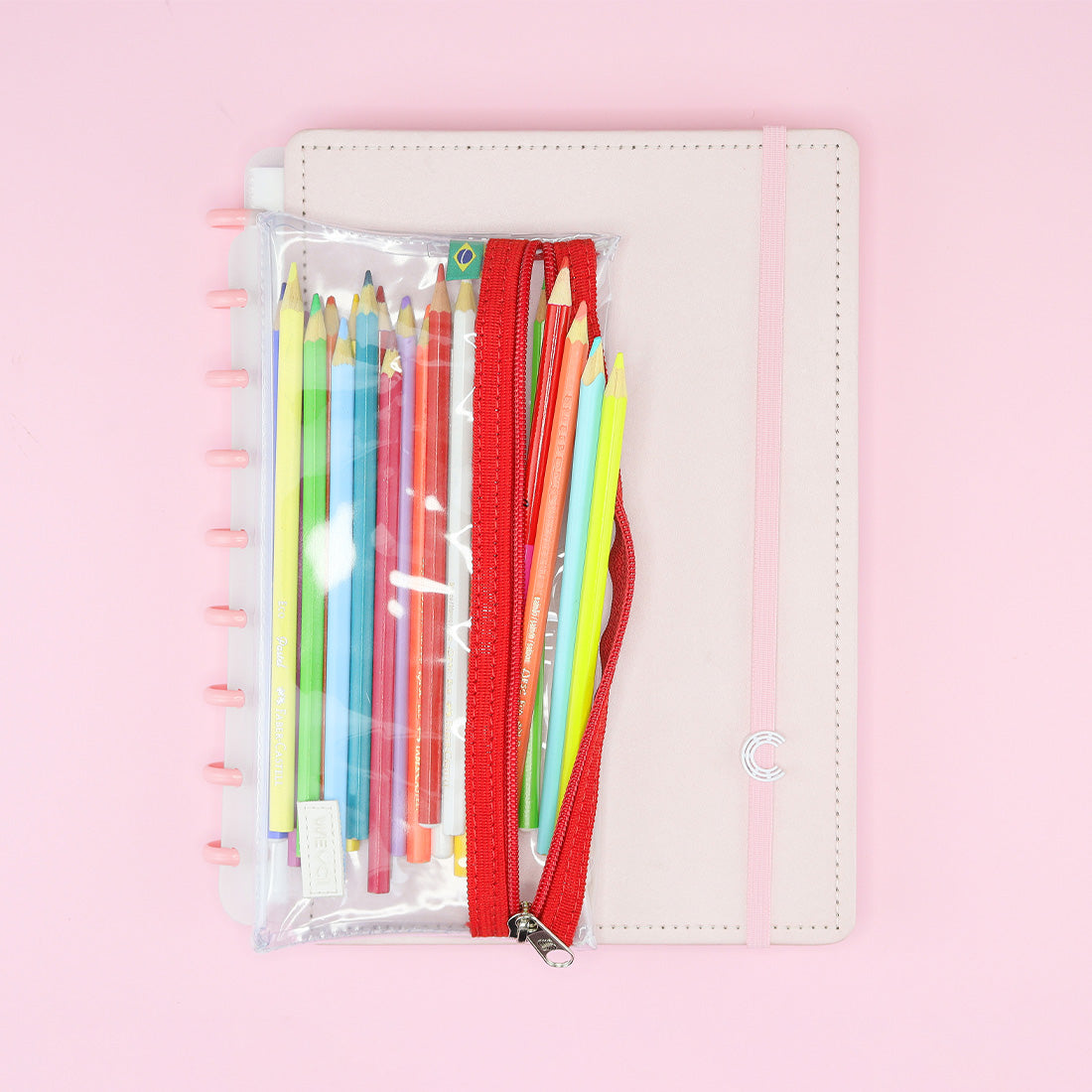 Estojo inteligente crystal red