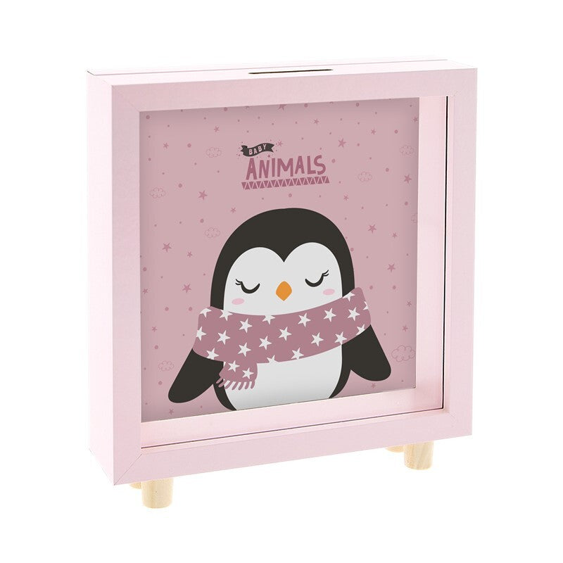 Mealheiro de madeira Aurea Kids - Pinguim