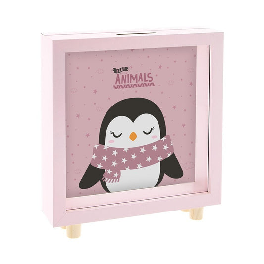 Mealheiro de madeira Aurea Kids - Pinguim