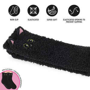 Meias antiderrapantes Legami Kitty Preto – Criança 26–34 – vista 3