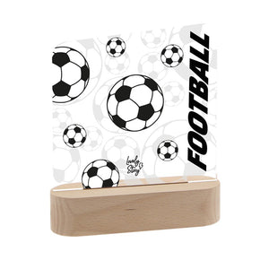 Candeeiro de madeira personalizável Lovely Story – Football Match — Ref. LB2654