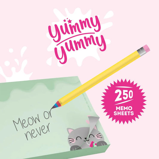 Bloco de Notas yummy yummy Gato Legami