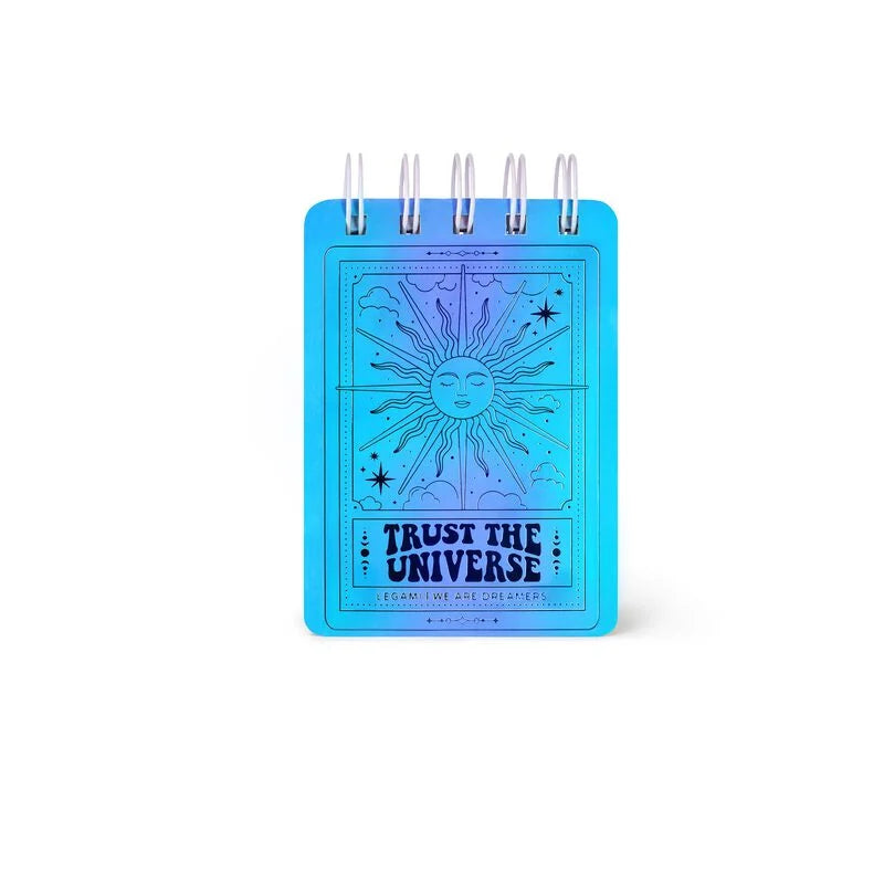 Bloco notas espiral mini Trust the universe