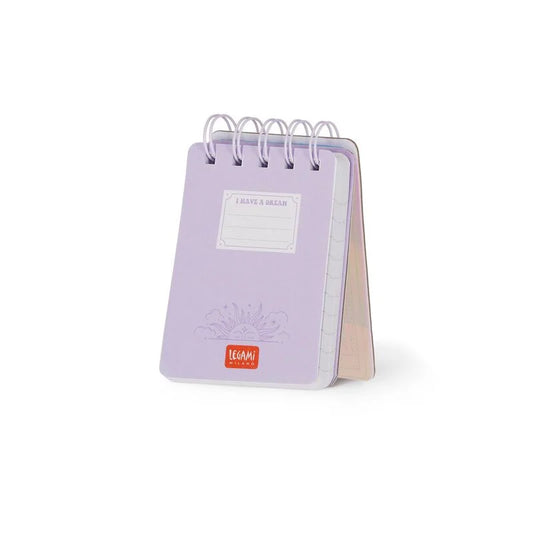 Bloco notas espiral mini Trust the universe