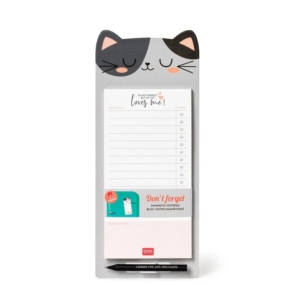 Bloco de notas magnético Gato Legami