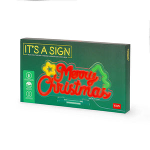 Lâmpada LED com efeito néon - Feliz Natal - É um sinal