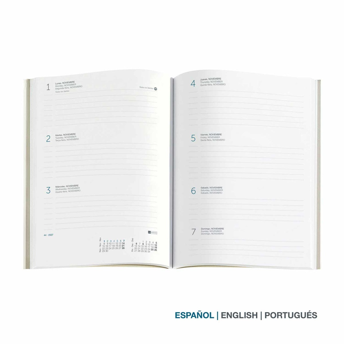 Agenda semanal A5 2027 Miquelrius Plus Gráfica Camuflage