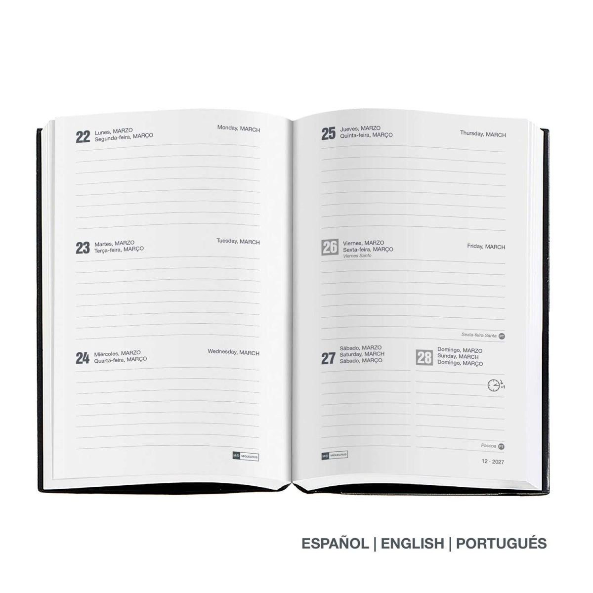 Agenda semanal A6 2027 Miquelrius Natura Cherries