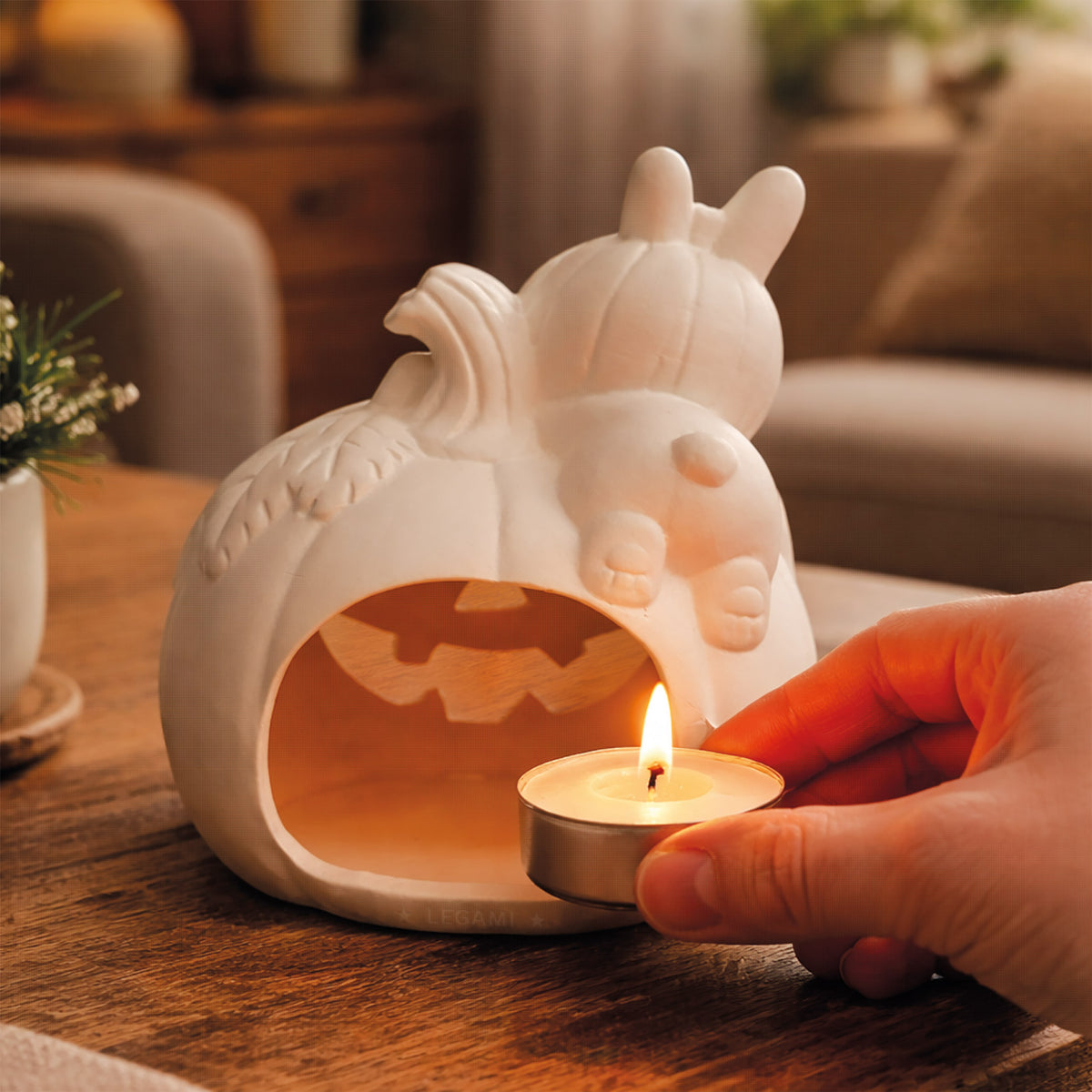 Kit de Pintura Porta-Velas de Halloween da Legami