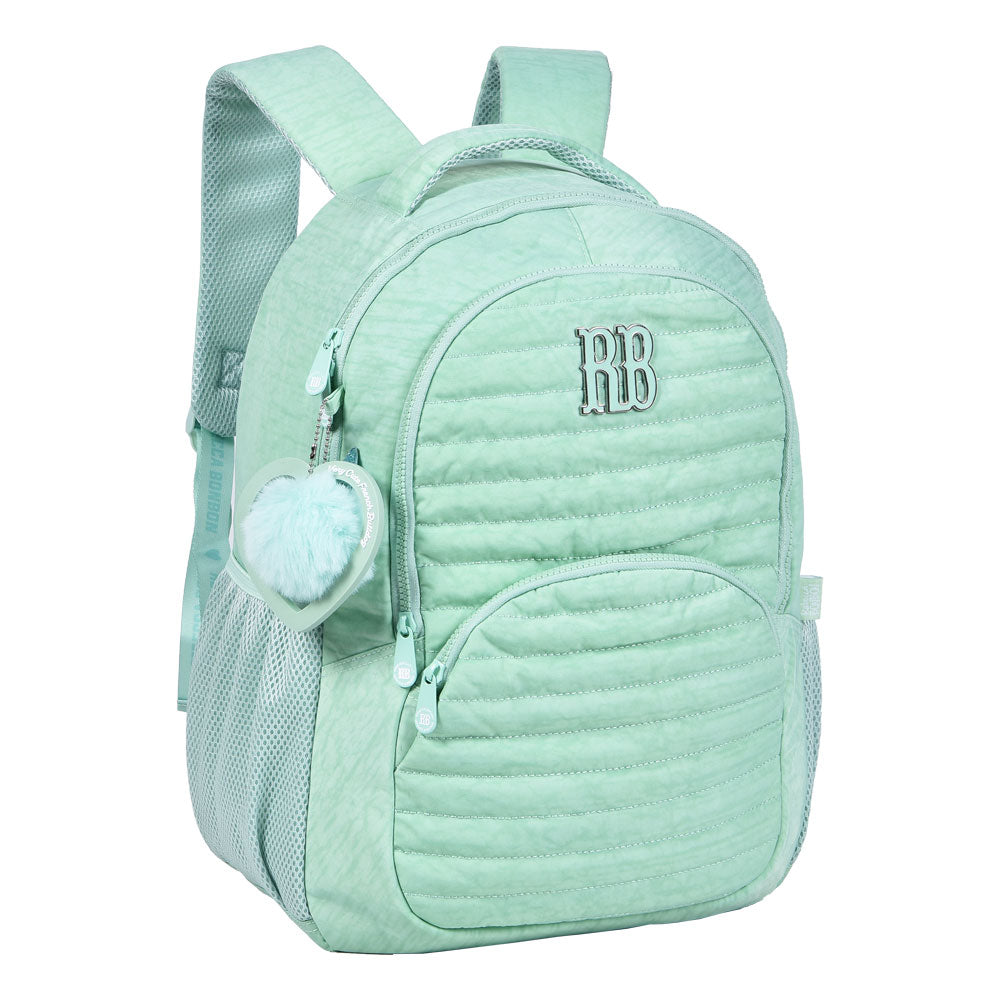 Conjunto Rebecca Bonbon Verde - Mochila+Lancheira+Estojo