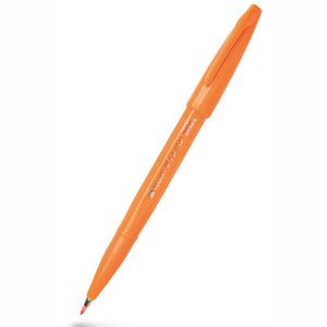 Caneta Pincel Pentel Touch Brush Sign Pen – Laranja