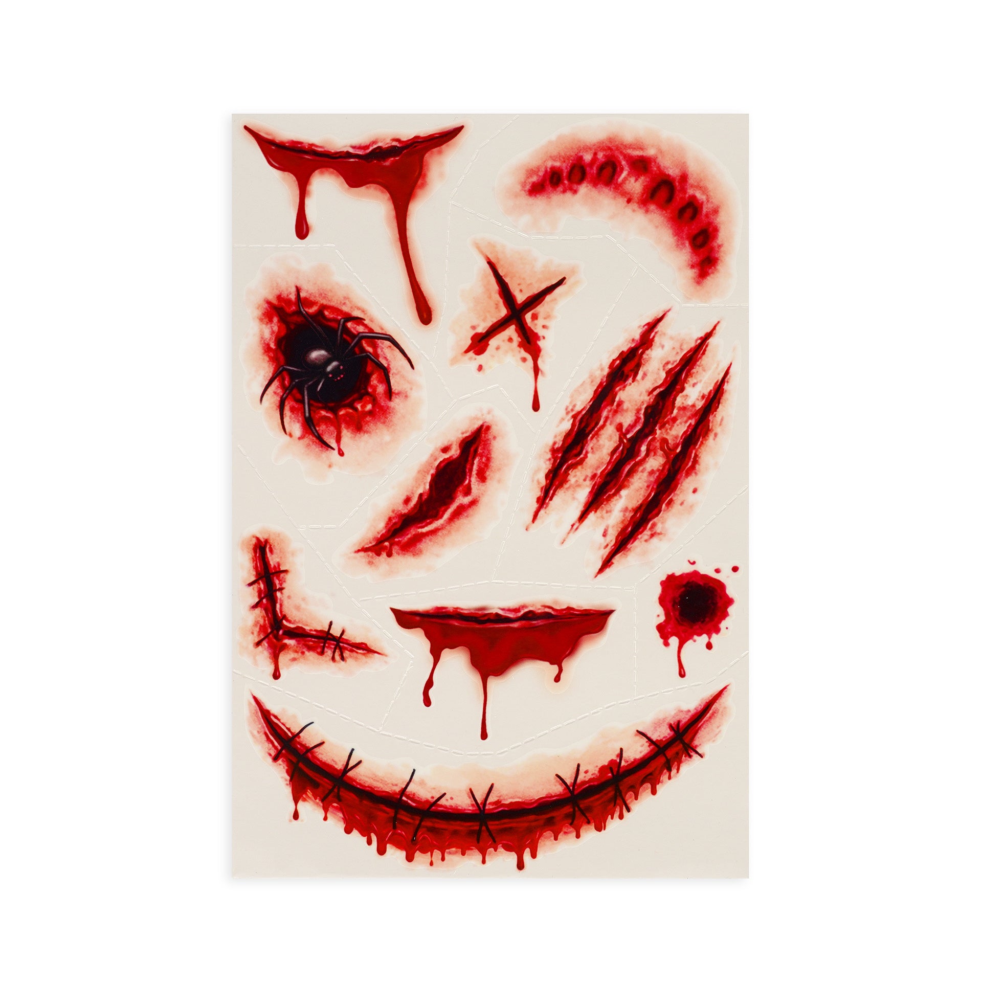 Tatuagens Temporárias para Rosto e Corpo da Legami Halloween