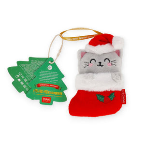 Enfeite de Natal em Peluche Legami Ho-Ho-Hornaments – Gato