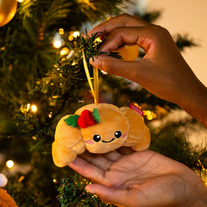 Enfeite de Natal em Peluche Legami Ho-Ho-Hornaments – Croissant
