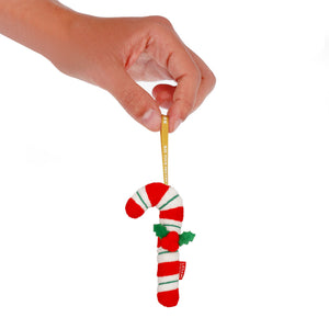 Enfeite de Natal em Peluche Legami Ho-Ho-Hornaments – Bengala de Natal