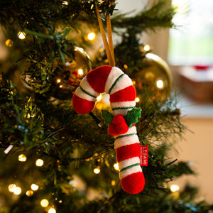 Enfeite de Natal em Peluche Legami Ho-Ho-Hornaments – Bengala de Natal