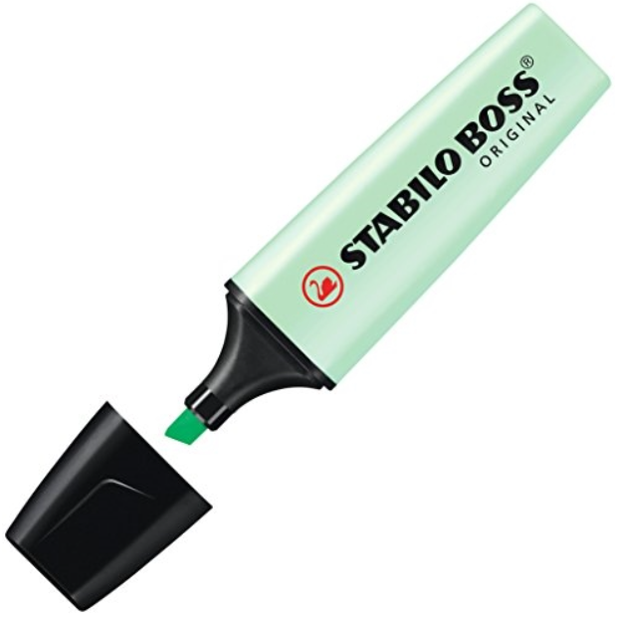 Sublinhador Stabilo verde menta pastel