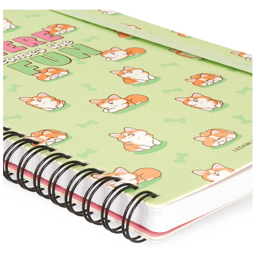 Caderno Legami A5 Espiral linhas - Corgi