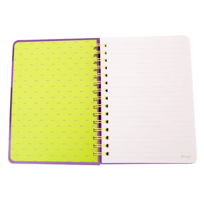 Caderno A5 fluorescente que brilha no escuro - Bone to be wild!