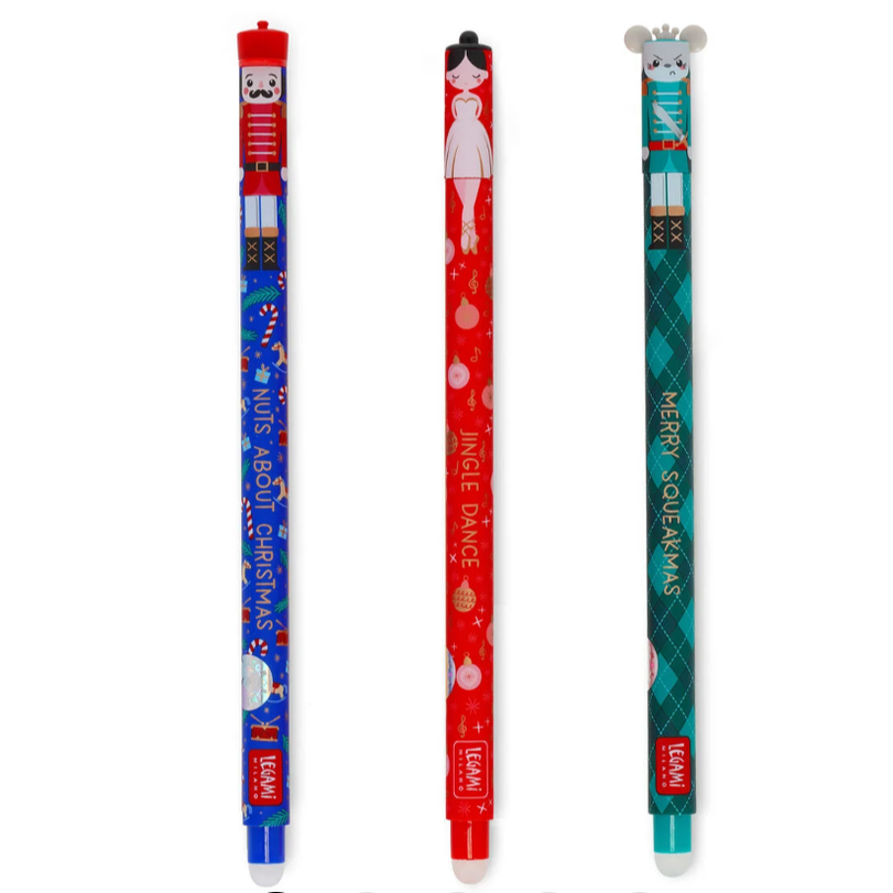 Canetas apagaveis Legami Natal 2025 - The Nutcracker