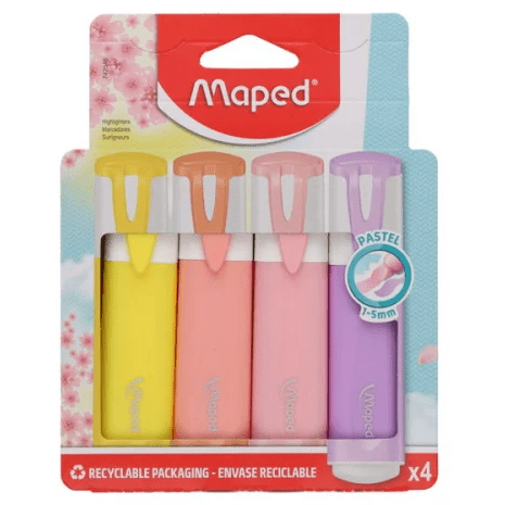 Sublinhadores Maped Pastel