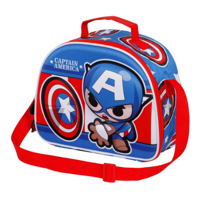 Lancheira térmica 3D Capitão America