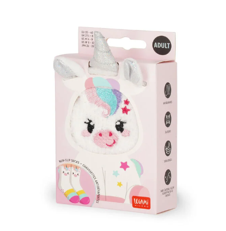 Meias antiderrapantes Legami Unicórnio Adulto