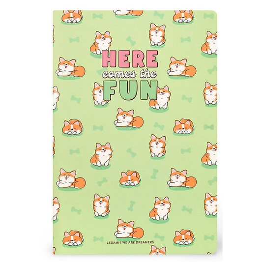 Caderno legami A5 Pautado - Corgi