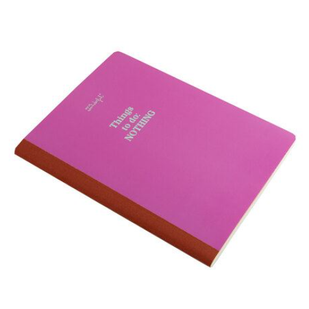 Caderno Pautado Mr Wonderful A5 Rosa - Thing To Do: Nothing