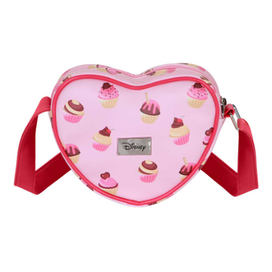 Bolsa tiracolo Minnie forma coração muffin