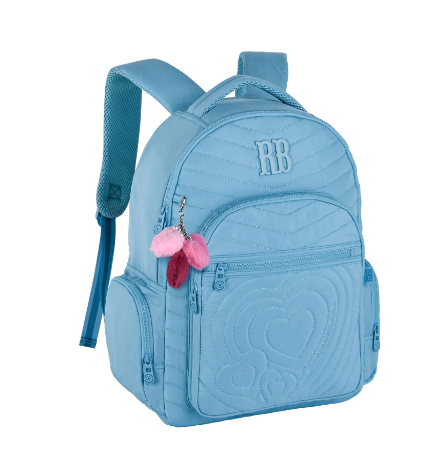 Conjunto Rebecca Bonbon Azul - Mochila+Lancheira+Estojo