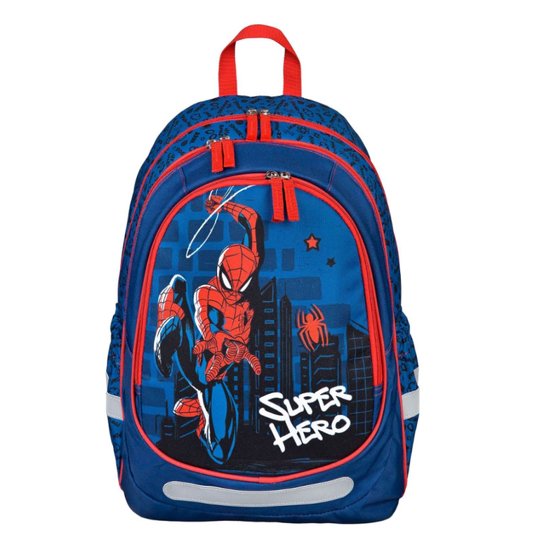 Mochila escolar Spiderman 43cm ergonômica