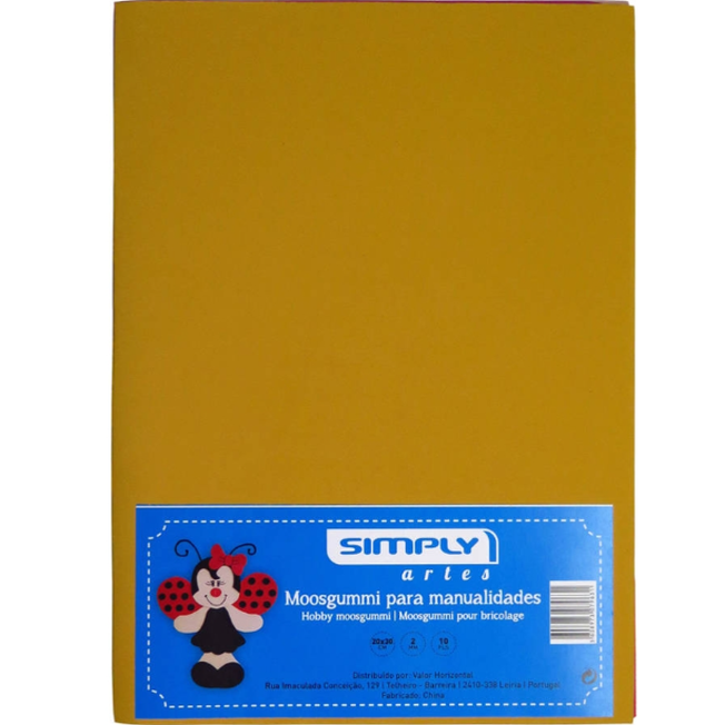 Moosgummi / Eva A4 20x30cm 2mm cores sortidas