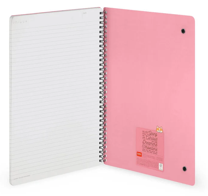 Caderno A4 Legami Espiral Maxi - Corgi