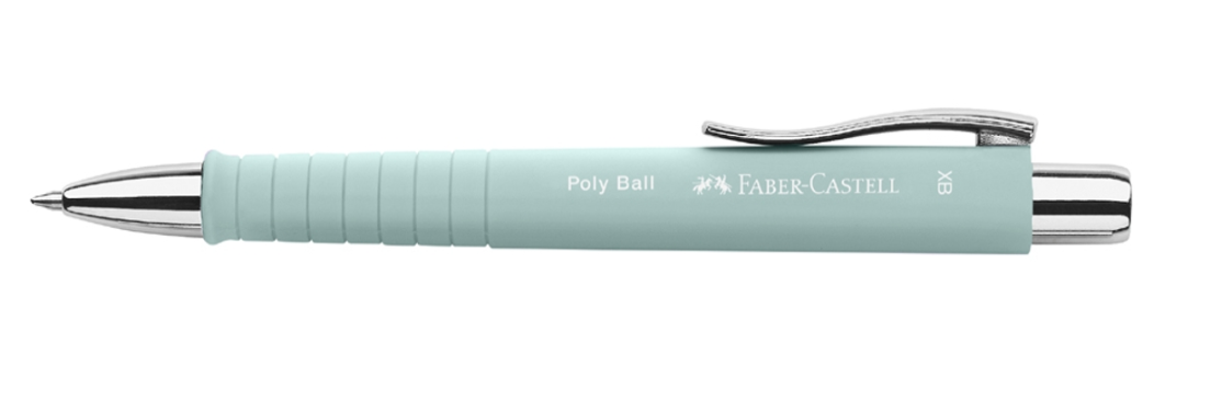 Caneta Esferográfica Retrátil FABER-CASTELL Poly Ball Xb Caribic blue