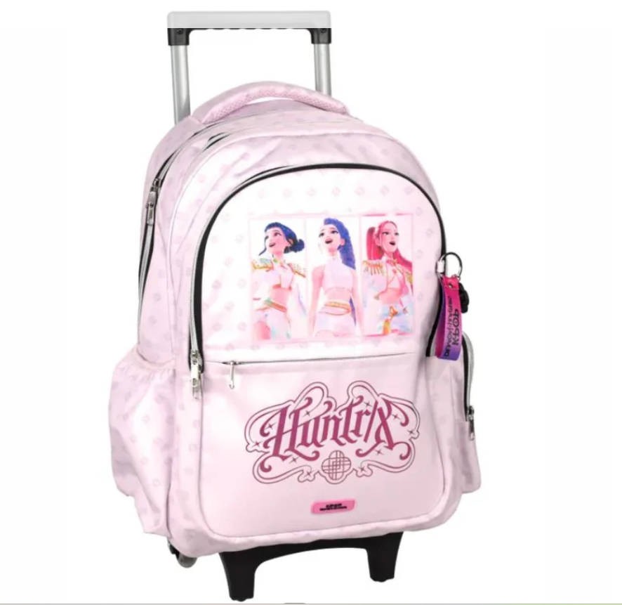 Conjunto Kpop Rosa - Trolley+Lancheira+Estojo