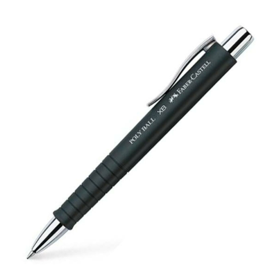 Caneta Esferográfica Retrátil FABER-CASTELL Poly Ball Xb Preto