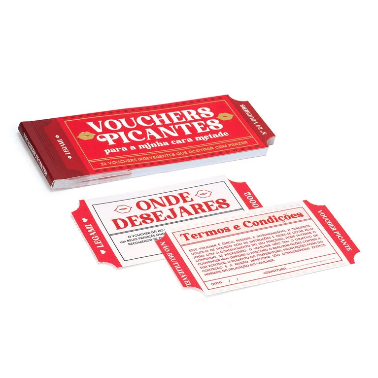Livro com 24 Vouchers picantes - Legami