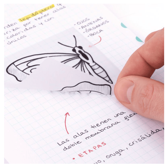 Bloco De Notas Aderentes Milan 76x76mm Translucido C/50