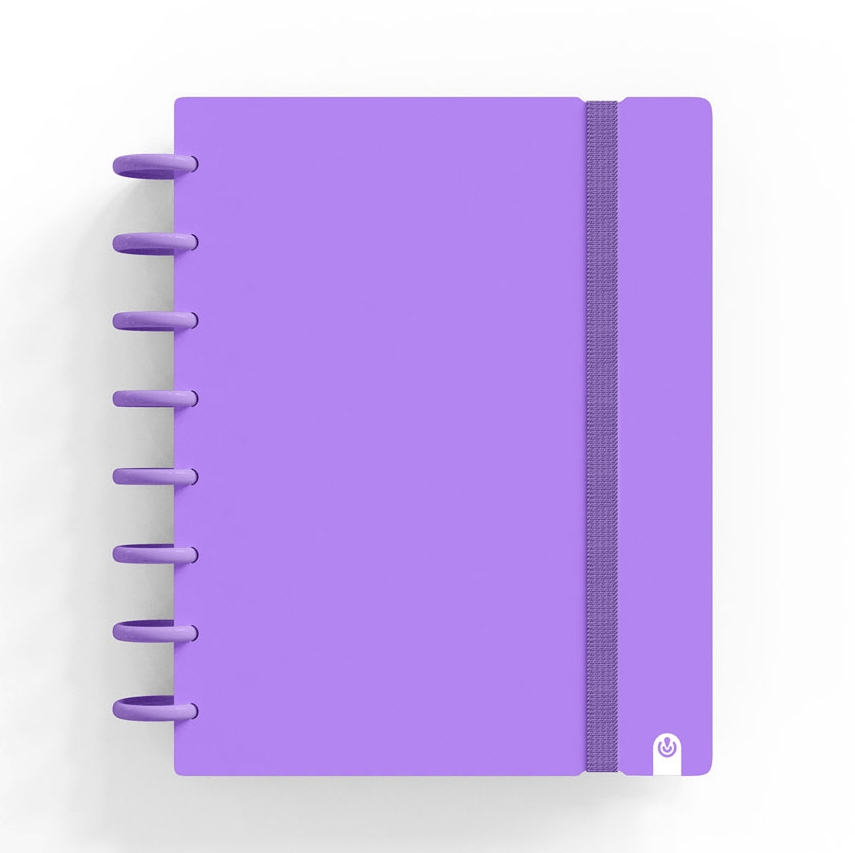 Caderno Ingeniox A5 Pautado 80fl 100g Foam C/Elastico Violeta