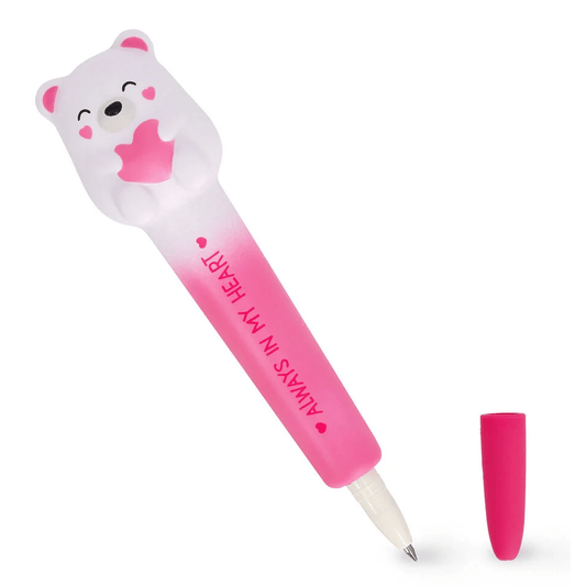 Caneta Gel Squishy Ursinho branco Legami