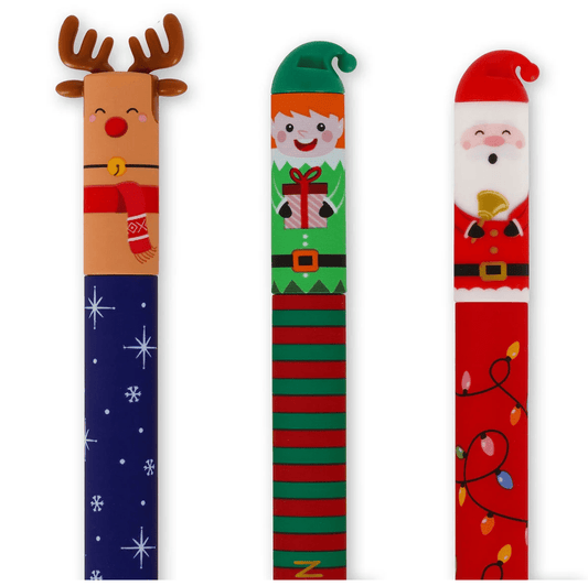 Conjunto 3 canetas Legami apagáveis Natal