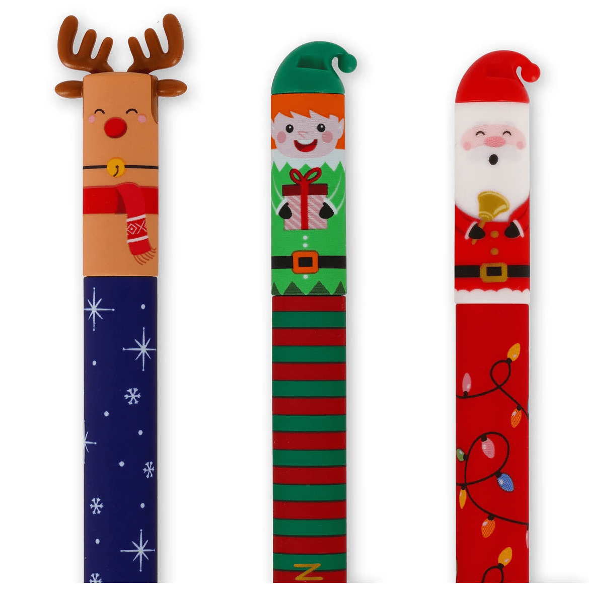 Conjunto 3 canetas Legami apagáveis Natal