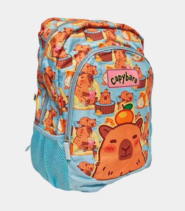 Conjunto Capivara - Mochila+Lancheira+Estojo