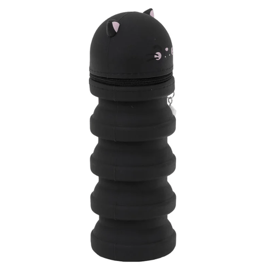 Estojo extensível em silicone - Gato preto Mr Wonderful