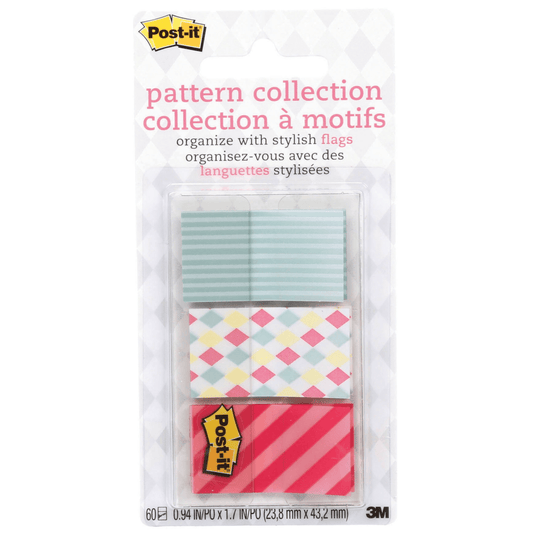 Index Post-It 23,8x43mm 3 Cores Blister C/60fl