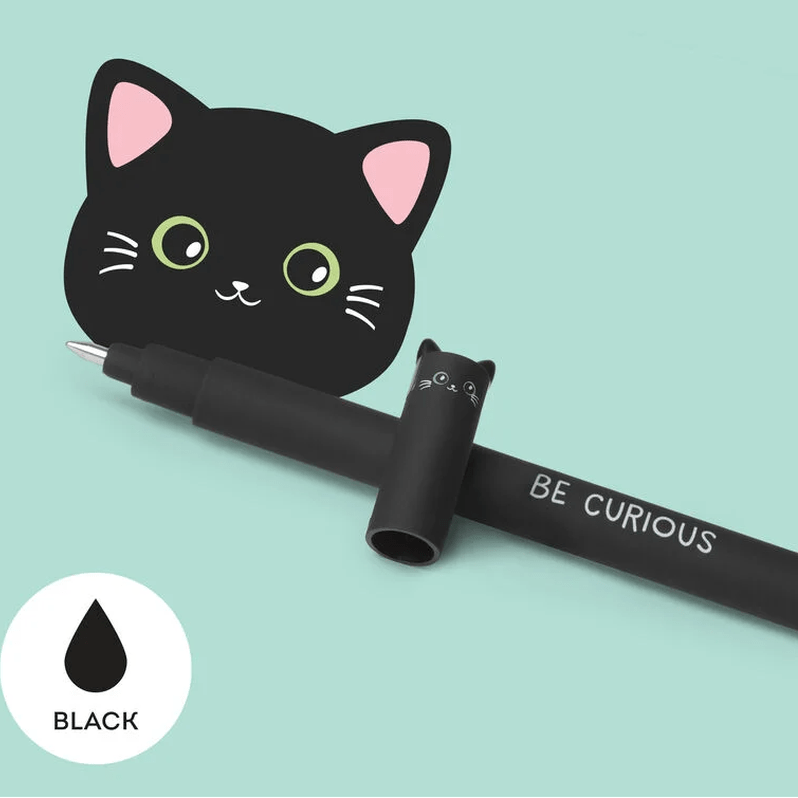 Caneta apagável Gato - Papelaria Encantada